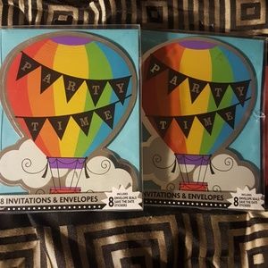 Air Balloon Party Invitations